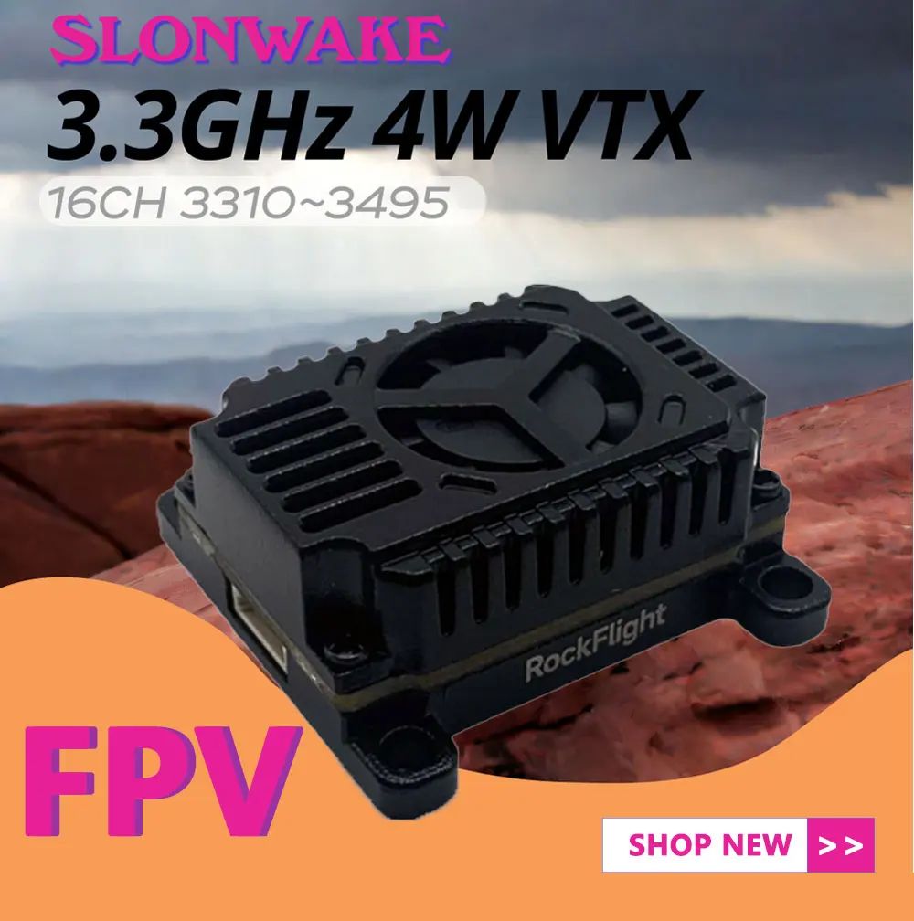 SLONWAKE FPV 3.3G 16CH 4000mW  - огляд і ціна Rc Transmitter Drone