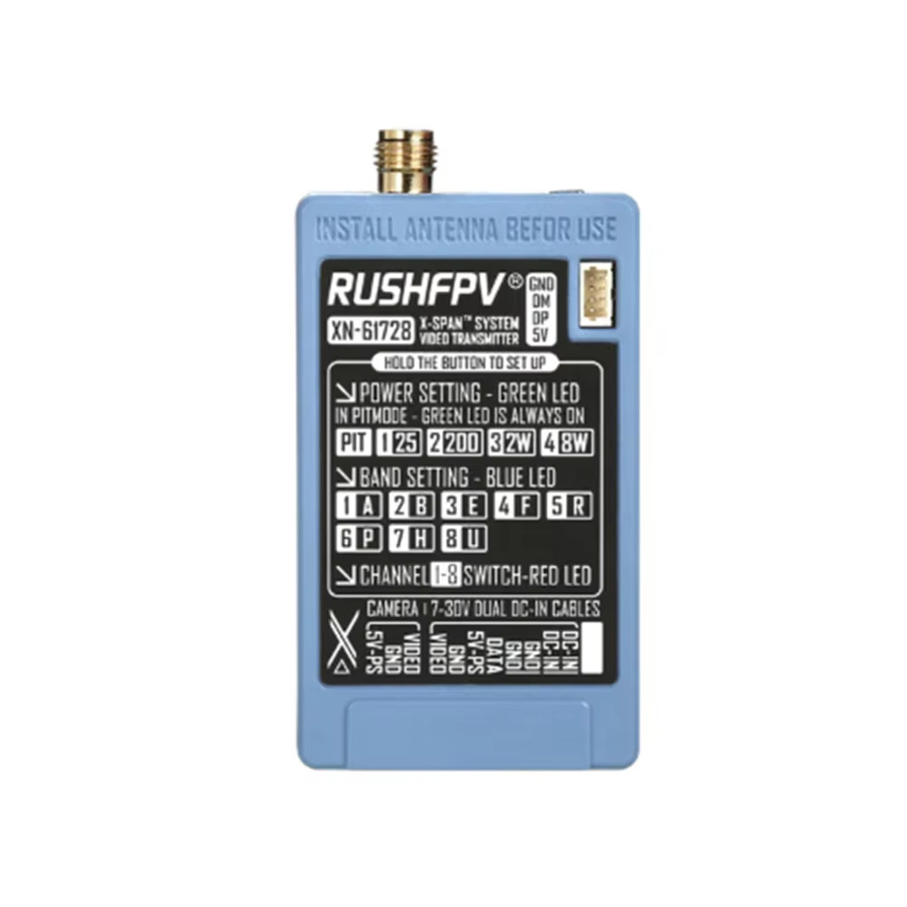 RUSHFPV 6.1‑7.2G 8W X61728 VTX - огляд і ціна Rc Transmitter Drone