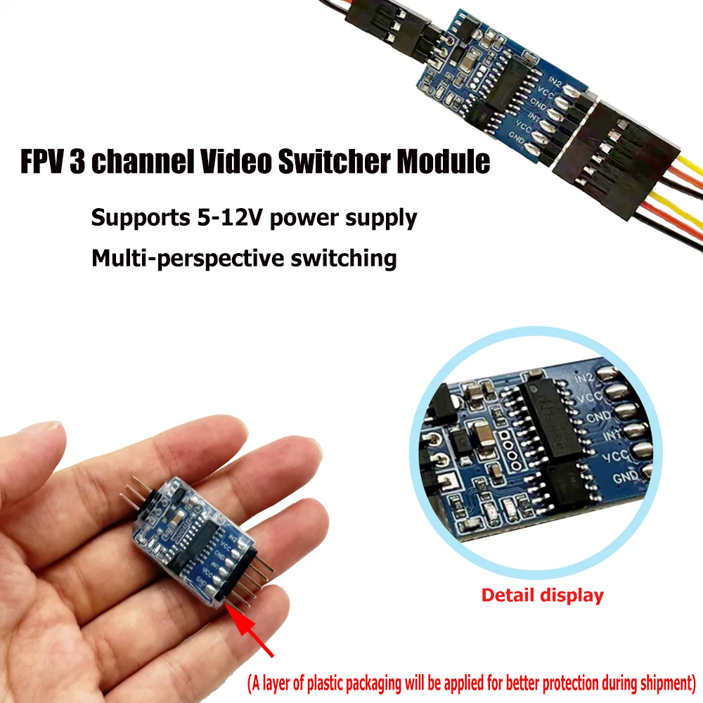 5.8G 3 Channel Video Switcher  - огляд і ціна Drone Rc
