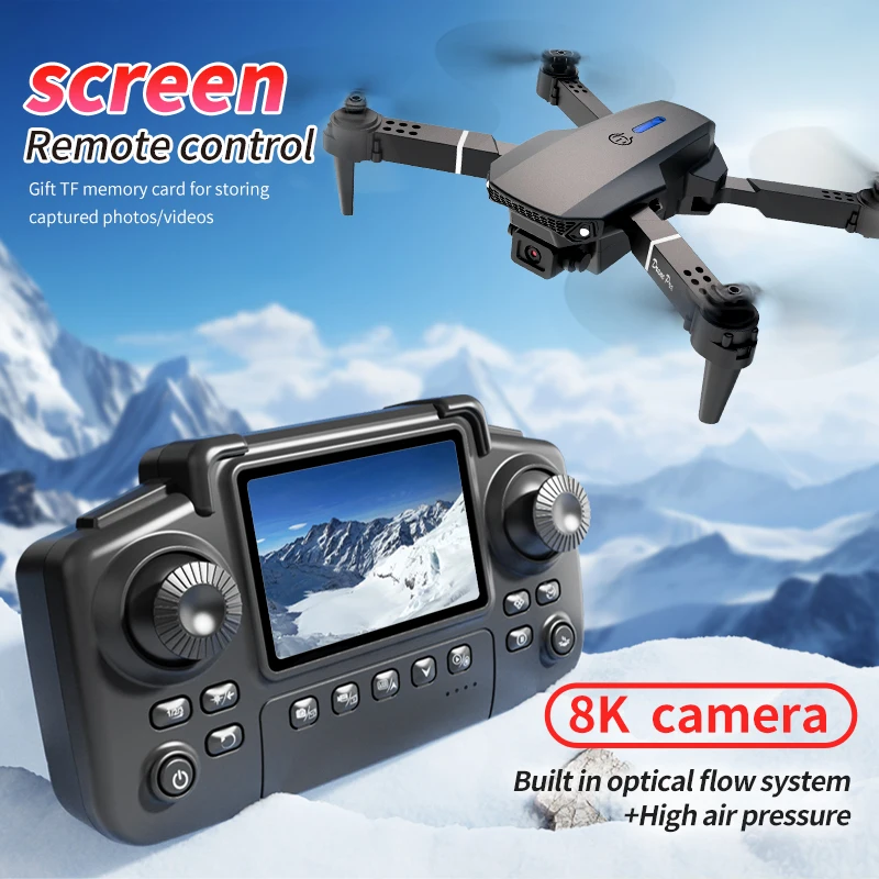 Professional E88 PRO Drone wit - огляд і ціна Drone Rc Land