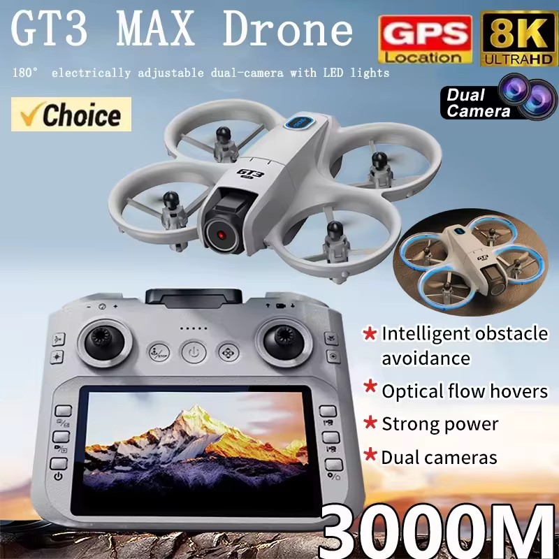 2026 GT3Max HD 8K RC Drone wit - огляд і ціна Drone Rc Land