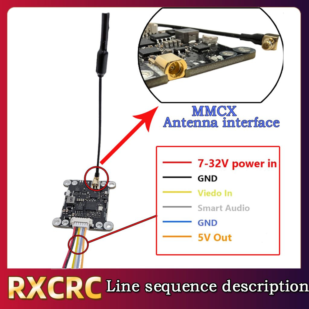 RXCRC 5.8G Module 48CH 1.6W VT - огляд і ціна Rc Transmitter Drone