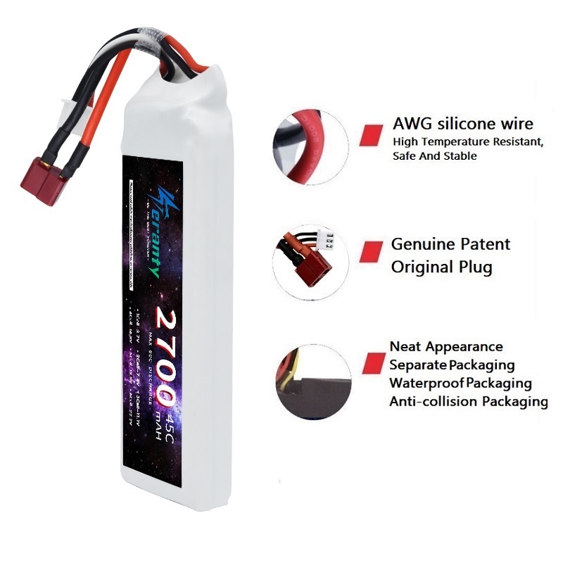 1/3PCS 2S 7.4V Lipo Battery 27 - огляд і ціна Drone Rc Link