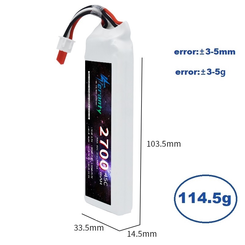 1/3PCS 2S 7.4V Lipo Battery 27 - огляд і ціна Drone Rc Link