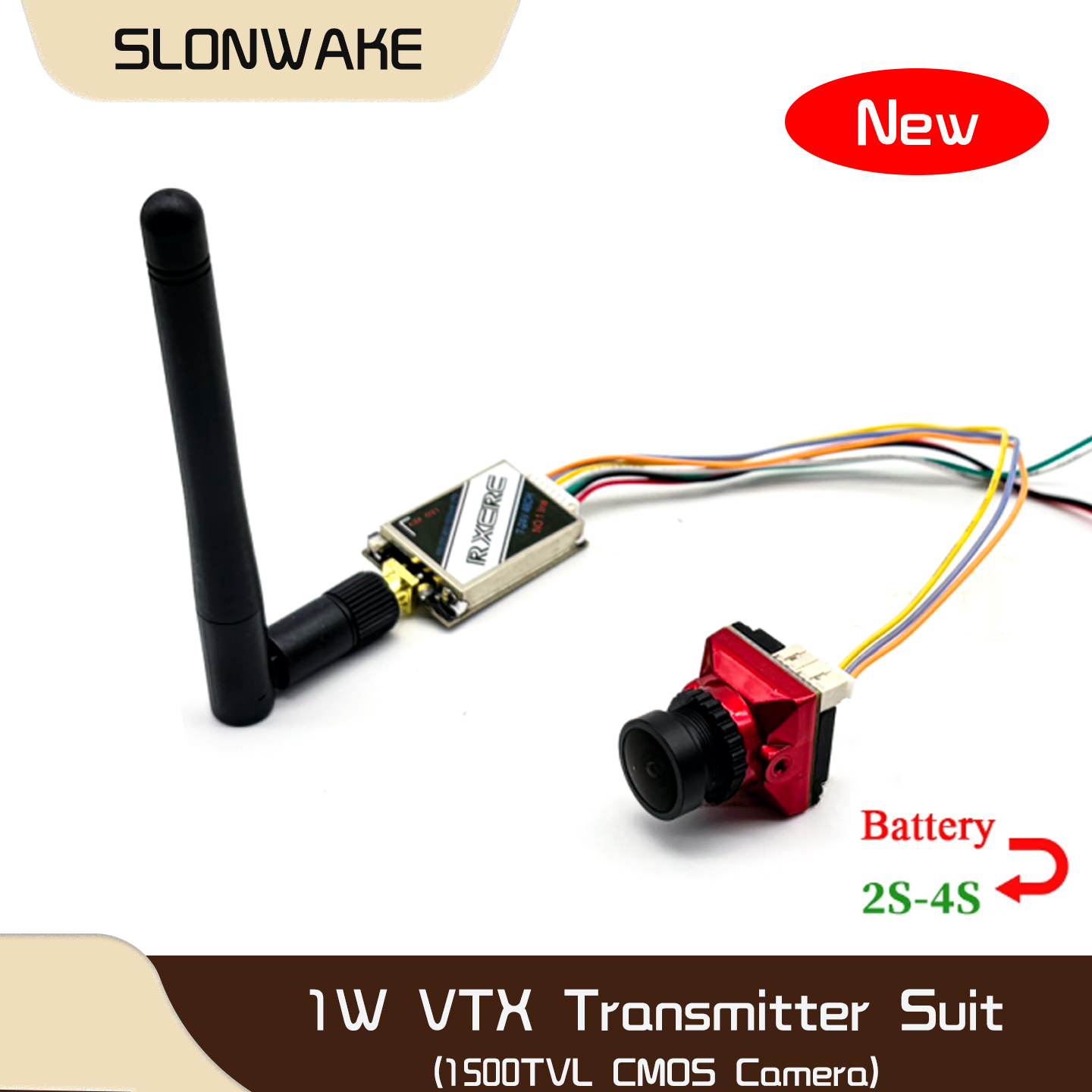 SLONWAKE  5.8G 48CH 1W VTX 100 - огляд і ціна Rc Transmitter Drone