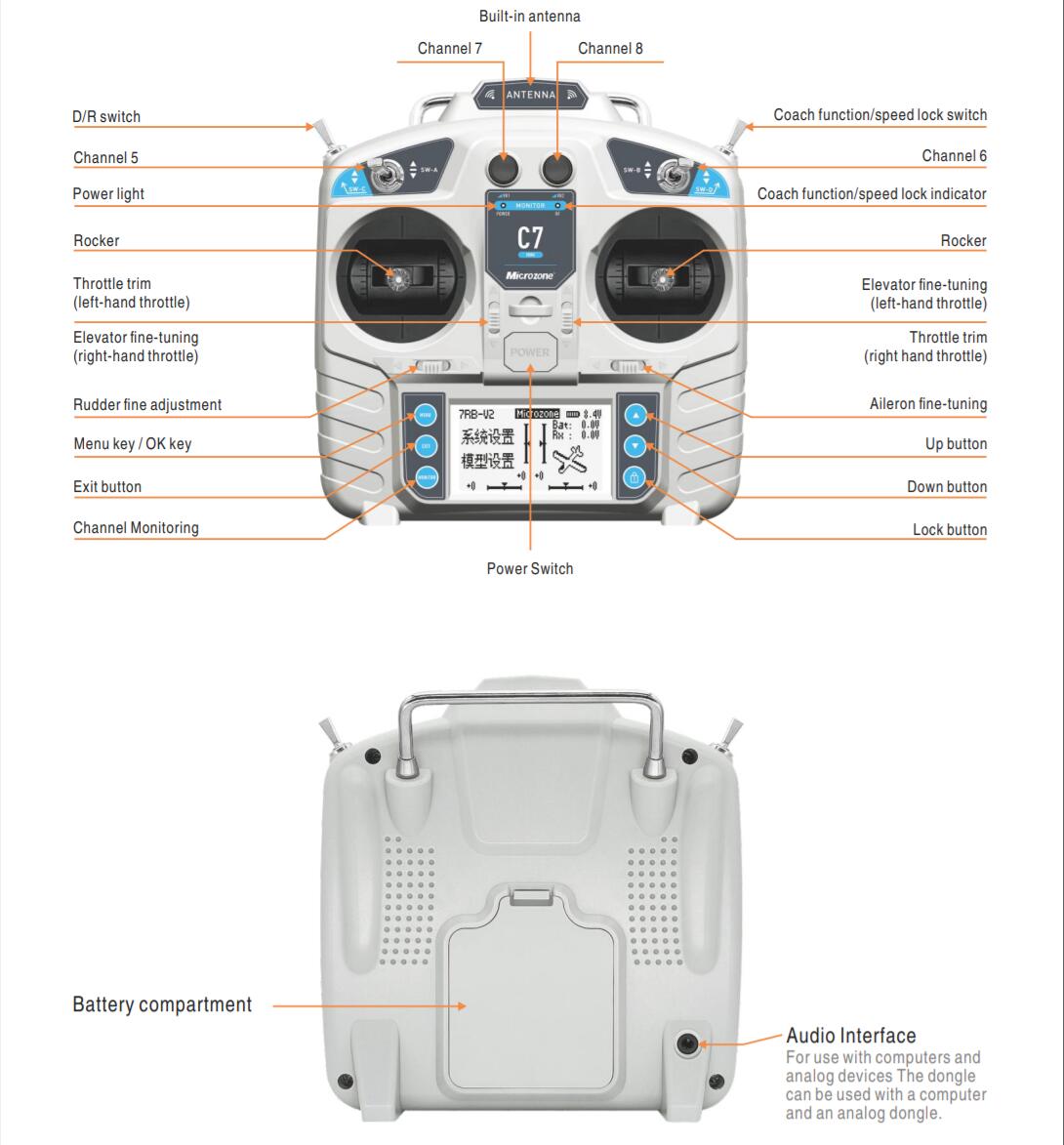 MicroZone MC7 Controller C7 MI - огляд і ціна Drone Rc Mini