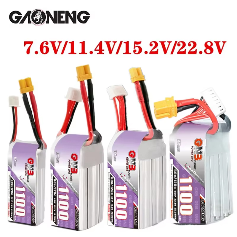 GNB 1100mAh 2S 3S 4S 6S 60C/12 - огляд і ціна Drone Rc Link