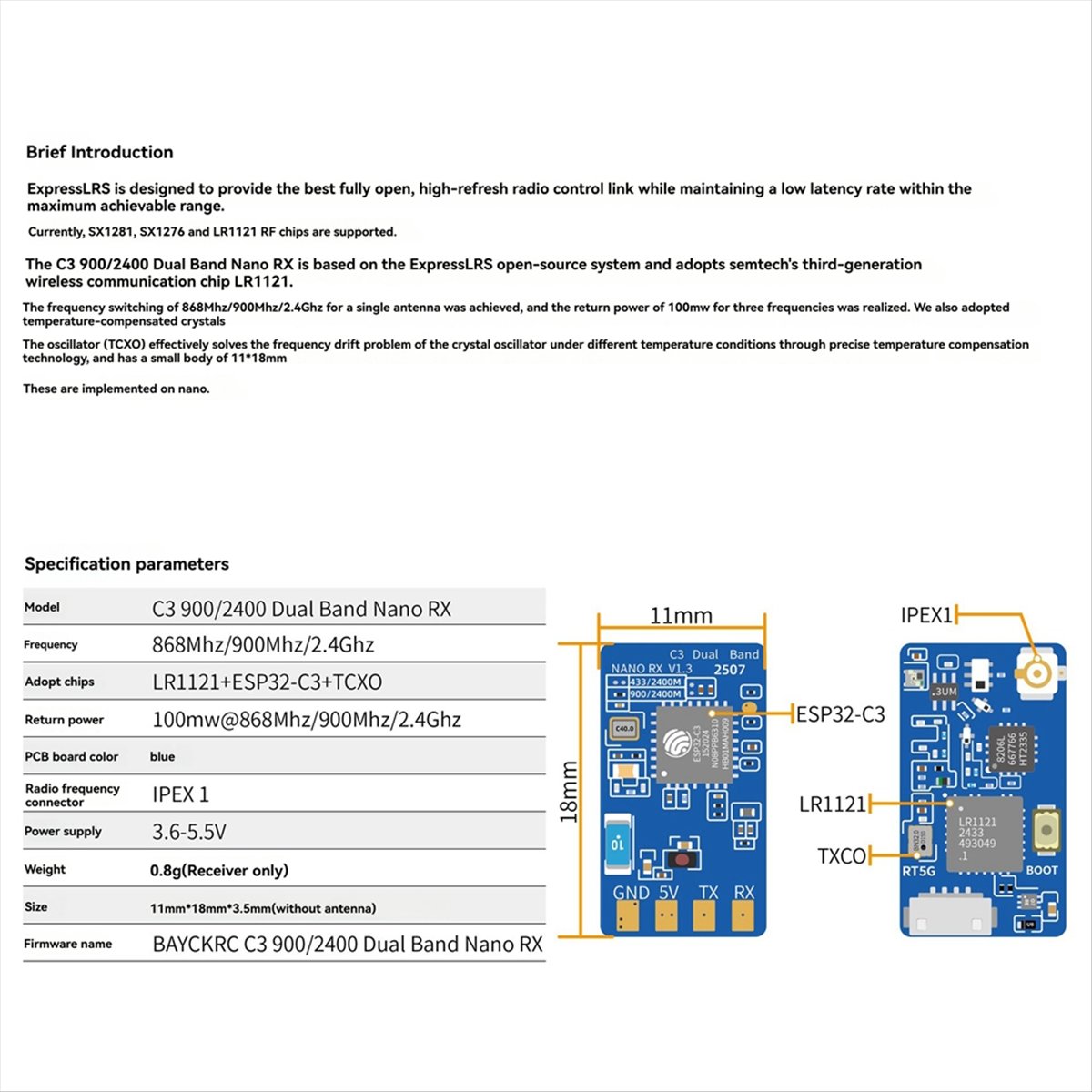 L73A NEW ELRS Dual Band Nano R - огляд і ціна Drone Rc Frequency