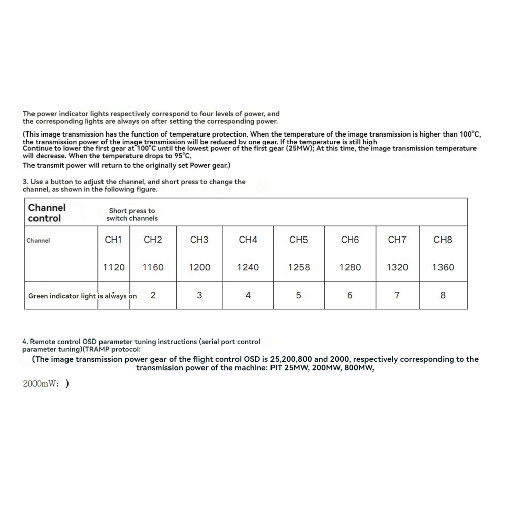 AS96-1.2G 2W VTX 8CH 2000Mw FP - огляд і ціна Rc Transmitter Drone