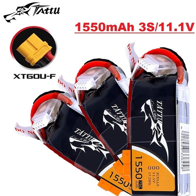 TATTU 3S 11.1V 1550mAh 75C LiP - огляд і ціна Drone Rc Link